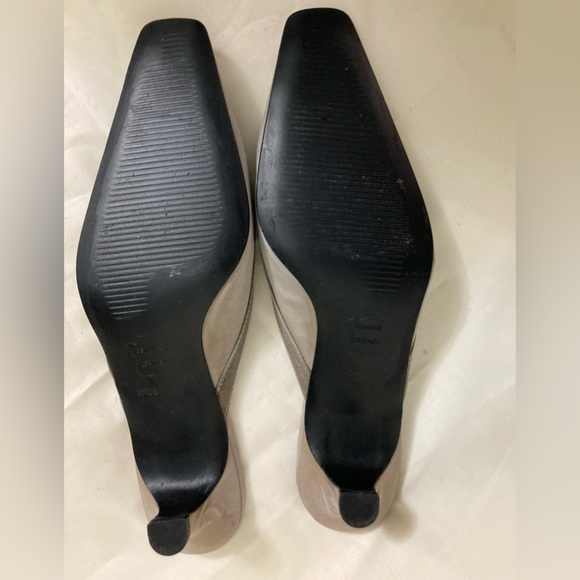 TALBOT'S Square Toe Silk Mules NWOT - Picture 3 of 11